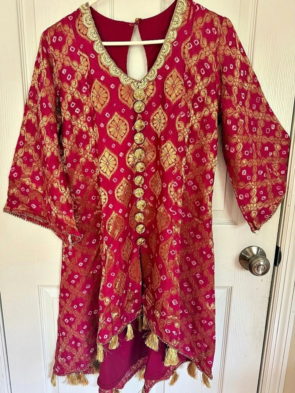 Pink & Gold banarasi  Three-Piece Set